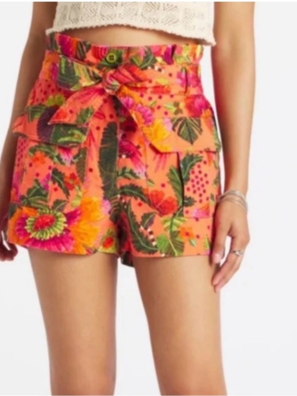 Farm Rio Blooming Garden Shorts XS